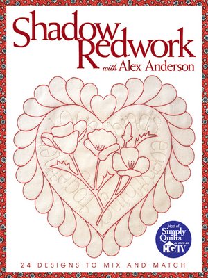 cover image of Shadow Redwork with Alex Anderson